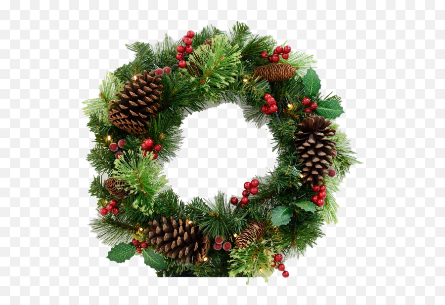 Christmas Wreath Hd Photo Pnglib U2013 Free Png Library Emoji,Christmas Wreaths Clipart