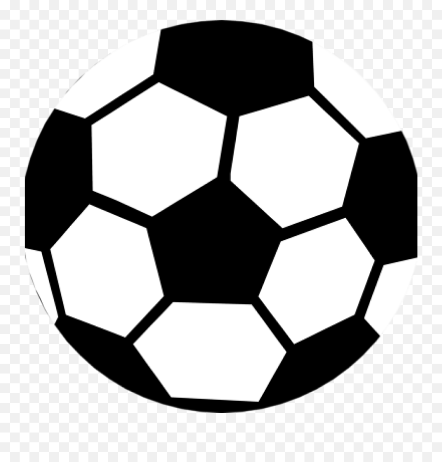 Soccer Ball Clipart Black And White 19 - Red Football Icon Png Emoji,Soccer Ball Clipart
