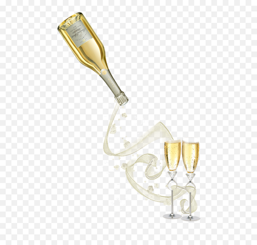 Glasses - Champagne Glass Pouring Art Emoji,Champagne Png