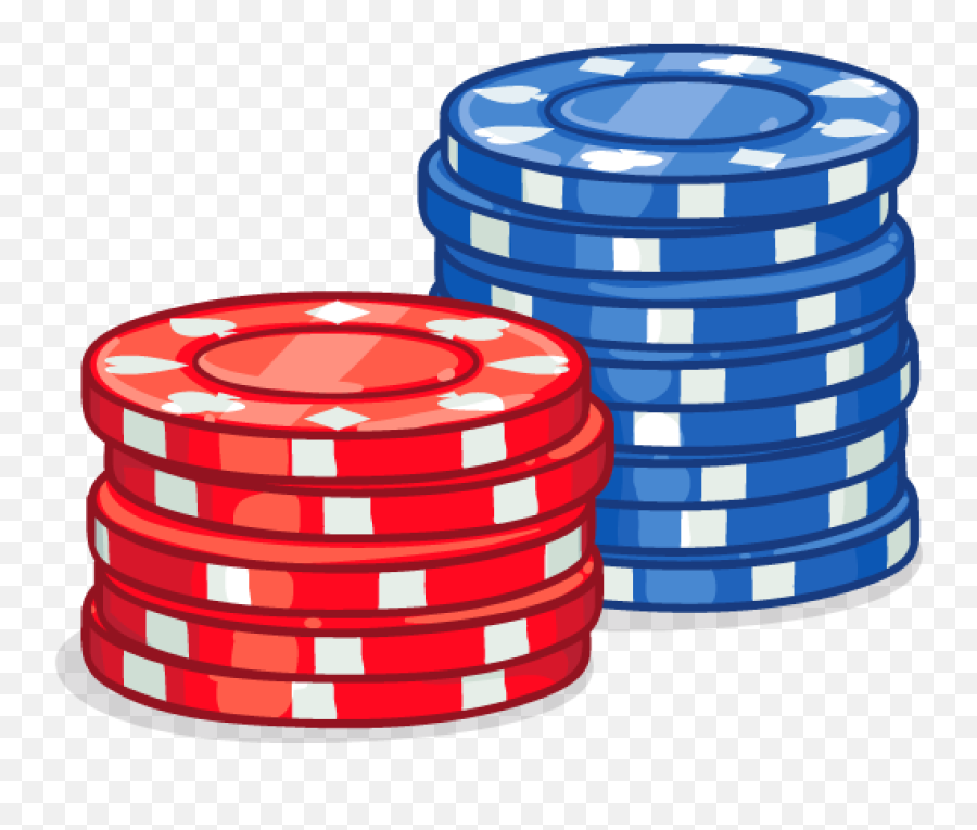 Poker Chips Clipart - Red And Blue Poker Chips Png Solid Emoji,Chips Clipart