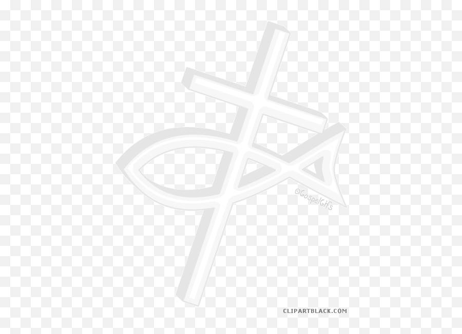 Christian Fish Symbol Animal Free Black - Religion Emoji,Cross Clipart Black And White