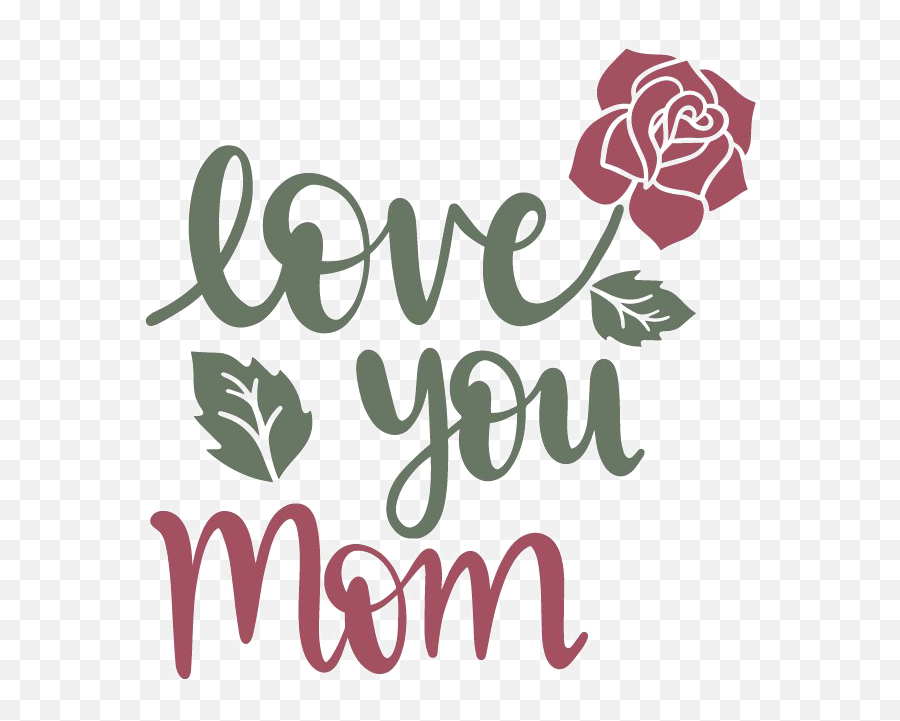 I Love You Mom Transparent - Love You Mom Transparent Background Emoji,Mom Png