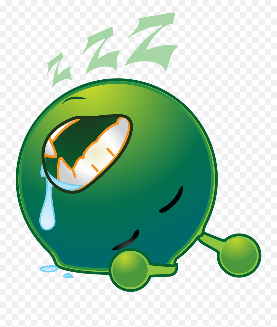 Smiley Green Alien Deep Sleep Clipart - Sleepy Smiley Emoji,Sleep Clipart