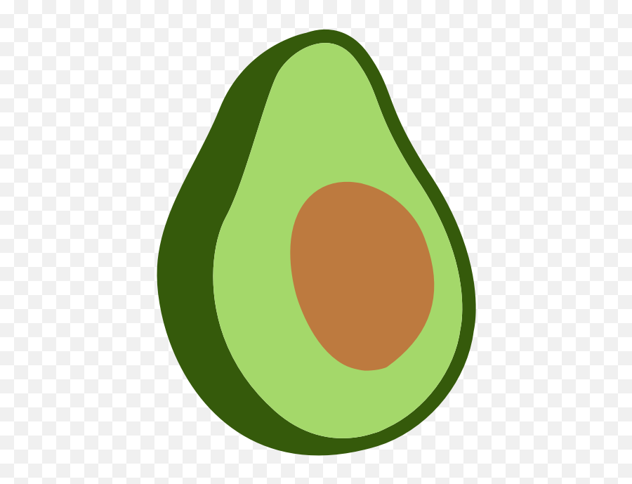 Avocado Clipart Png Transparent Png - Half Emoji,Avocado Png