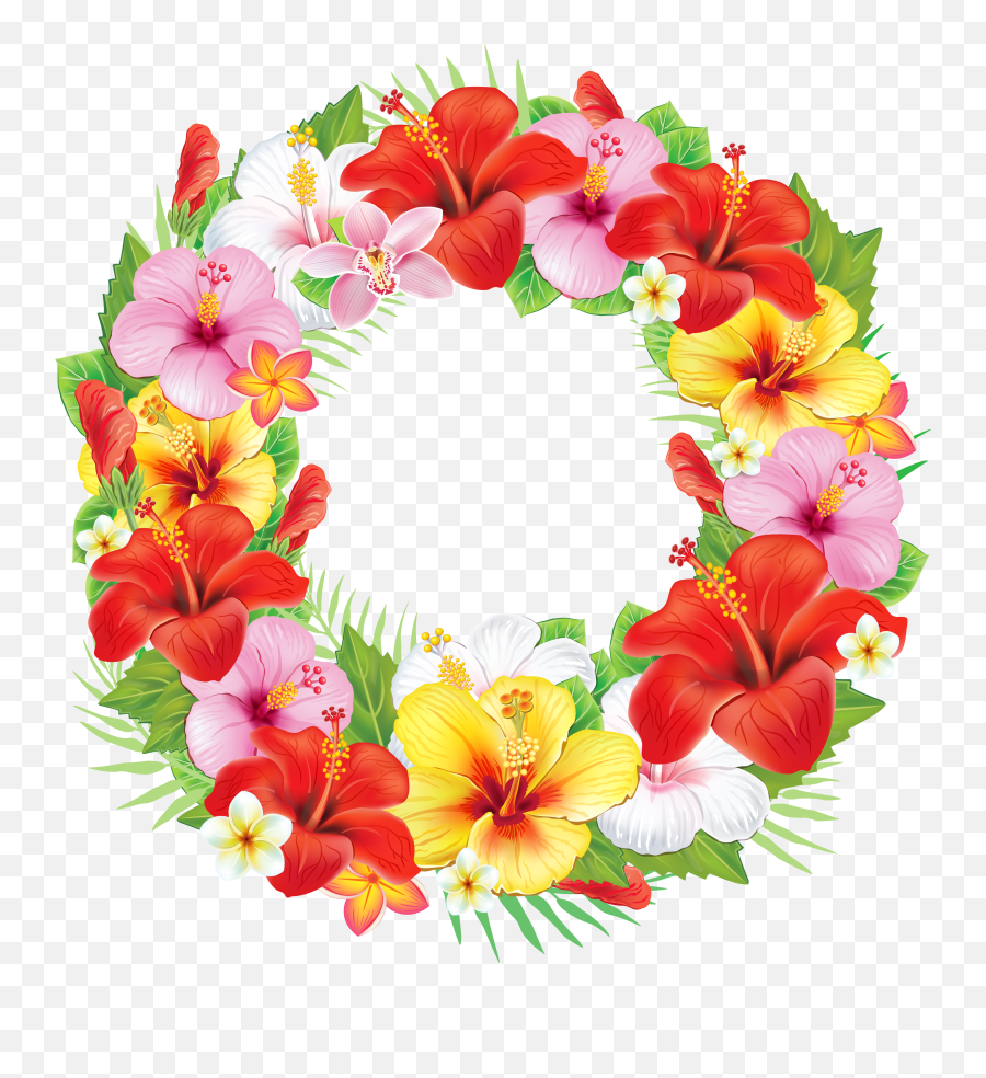 Png Images Vector Psd Clipart Templates - Wreath Flowers Png Emoji,Wreath Clipart