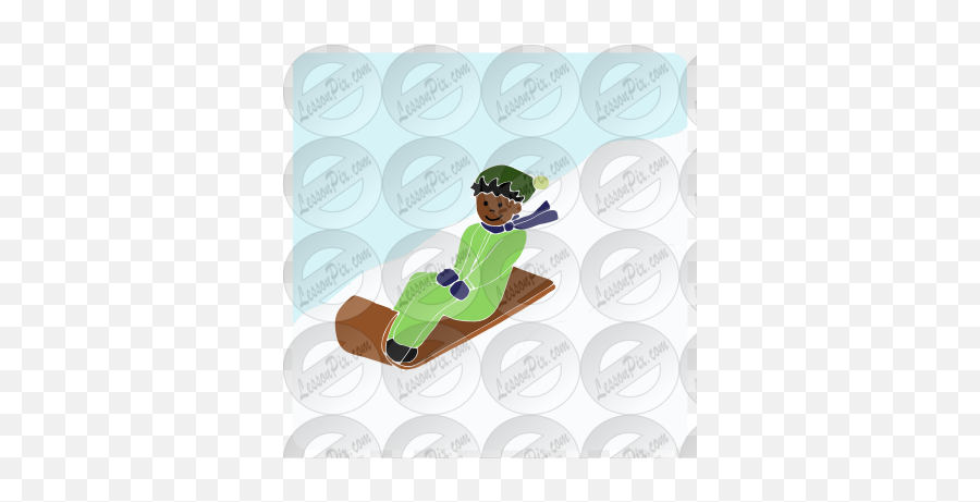 Sledding Stencil For Classroom Therapy Use - Great Snowboarder Emoji,Snowboard Clipart