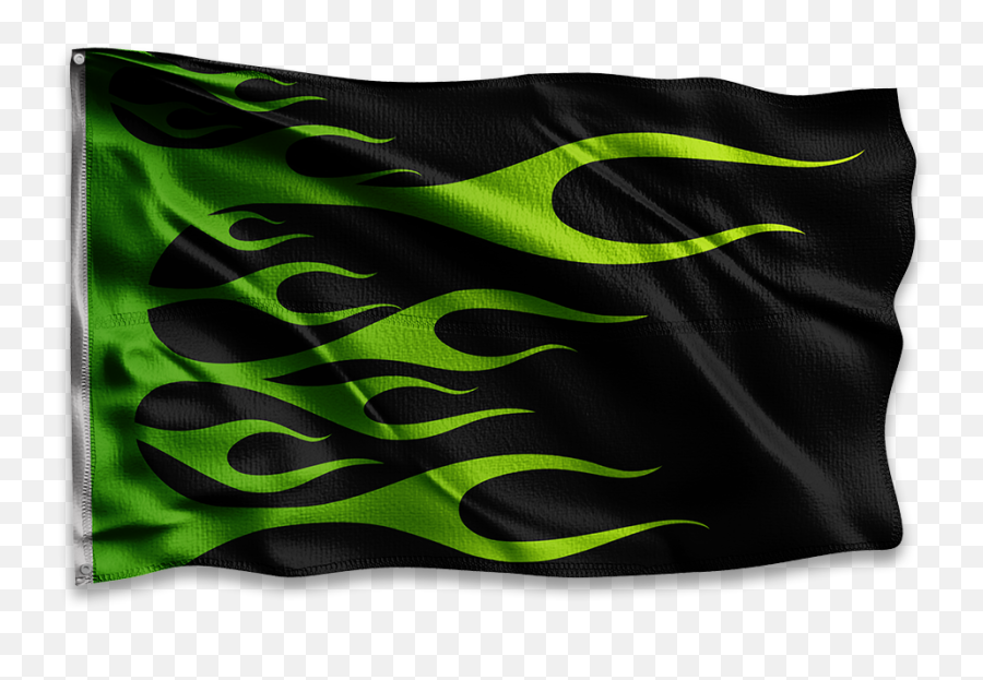 Green Flames Race Flag - Vertical Emoji,Green Flames Png