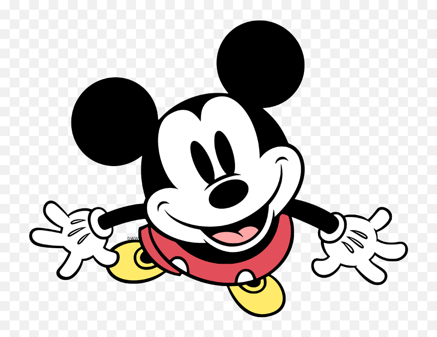 Disneyu0027s Mickey Mouse Mickey Mouse Disney Mickey Mouse - Mickey Mouse Flying Clipart Emoji,Mickey Mouse Black And White Clipart