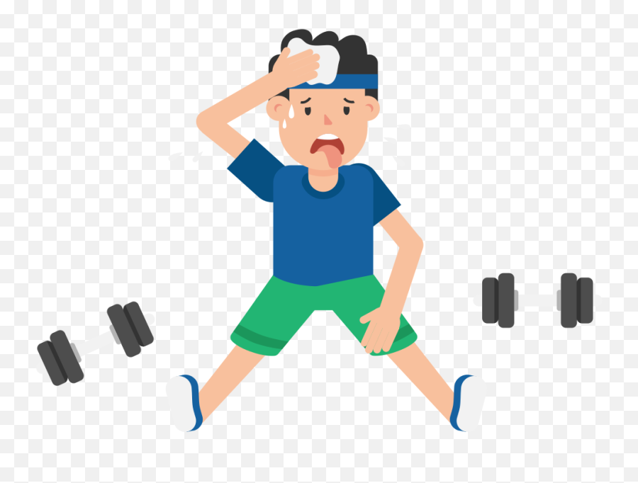 Dumbbell Clipart Fitness Program - Workout Cartoon Emoji,Exercise Clipart