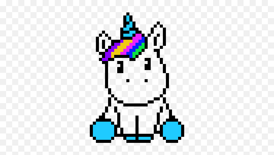Rainbow Unicorn Pixel Art Maker Emoji,Rainbow Unicorn Png