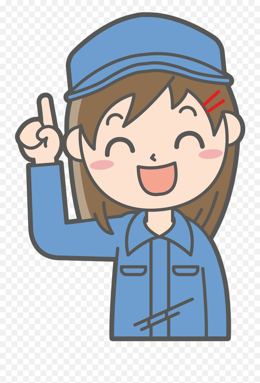 Factory Worker Is Giving Advice Clipart - Female Factory Worker Clipart Emoji,Factory Clipart