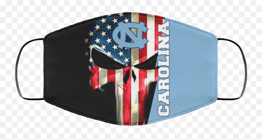 North Carolina Tar Heels Punisher Face Mask Shirt Sweatshirt Emoji,Tar Heels Logo Images