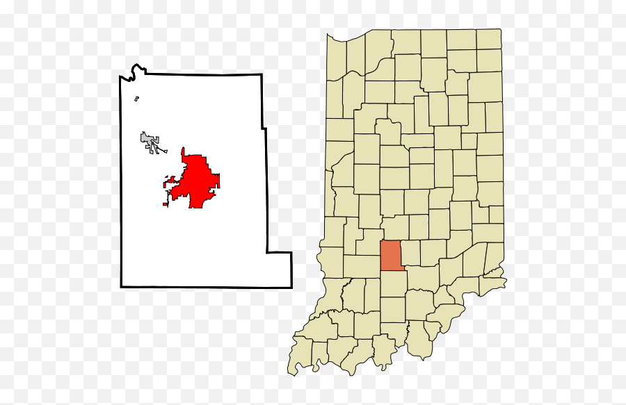 Filemonroe County Indiana Incorporated And Unincorporated Emoji,Indiana Outline Png