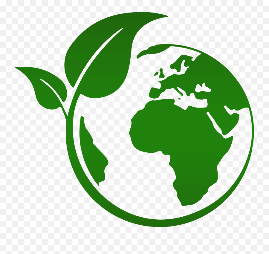 Green Leaf Earth Png Clipart Emoji,Earth Clipart