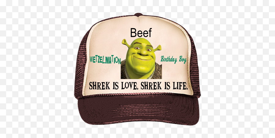 Birthday Boywetzelmation Trucker Hat Emoji,Transparent Shrek Face