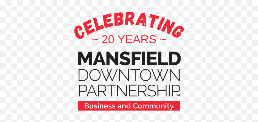 Strategic Planning U2014 Mansfield Downtown Partnership Emoji,20 Year Anniversary Logo