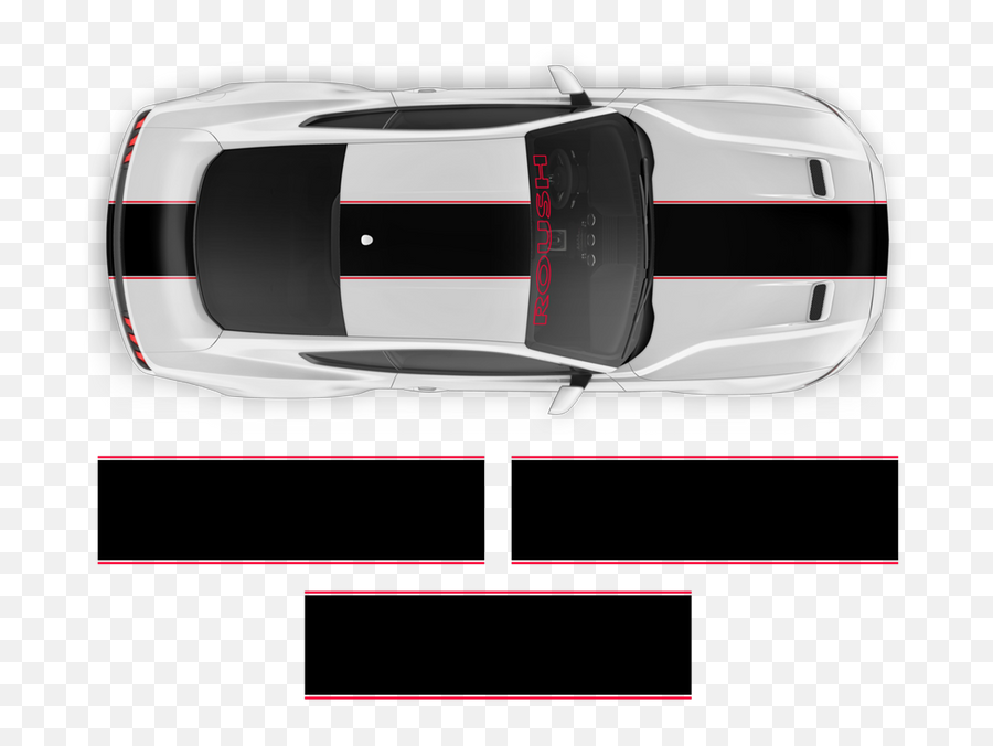 Roush Stage3 Two Colors Racing Stripes Set For Ford Mustang 2015 - 2019 Emoji,Mustang Car Clipart