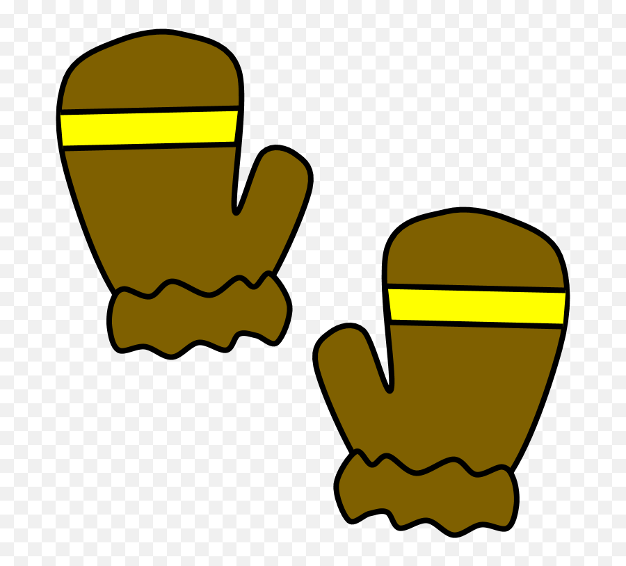 Mittens Clipartshare Fur Cuff - Png Download Full Size Brown Mitten Clipart Emoji,Mitten Clipart