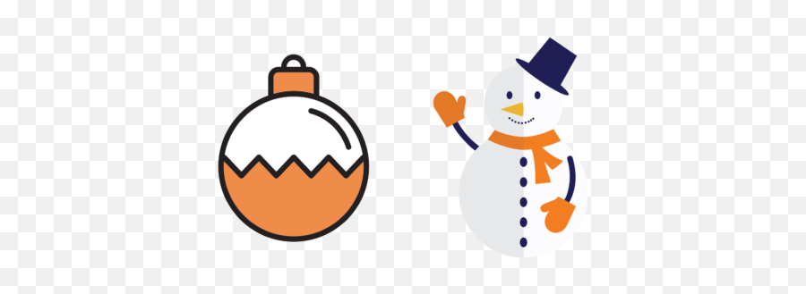 Christmas Snowman Ball Decoration Vector - Happy Emoji,Winter Hat Clipart
