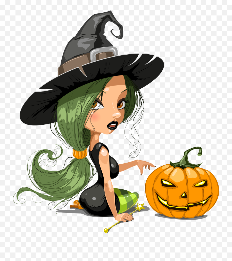 October Clipart Smashed Pumpkin - Witch Hats Cartoon October Pictures Halloween Cute Emoji,October Clipart