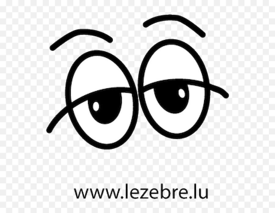 Cartoon Eyes Sticker - Yeux Cartoon Emoji,Cartoon Eyes Transparent