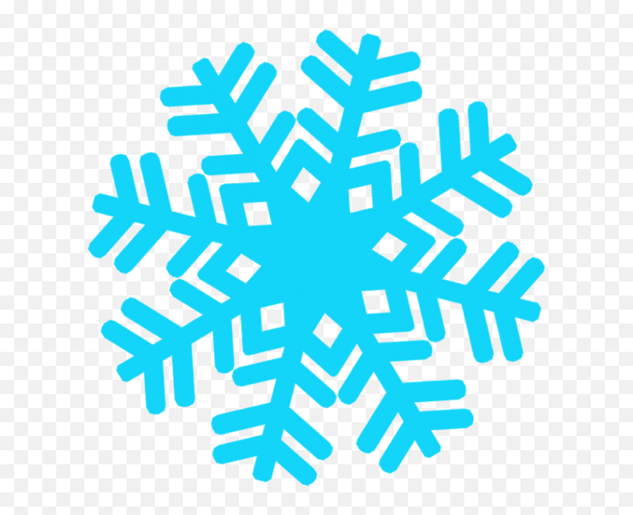 Beautiful Blue Snowflake Clipart Free Image - Snowflake Clipart Free Emoji,Snowflake Clipart