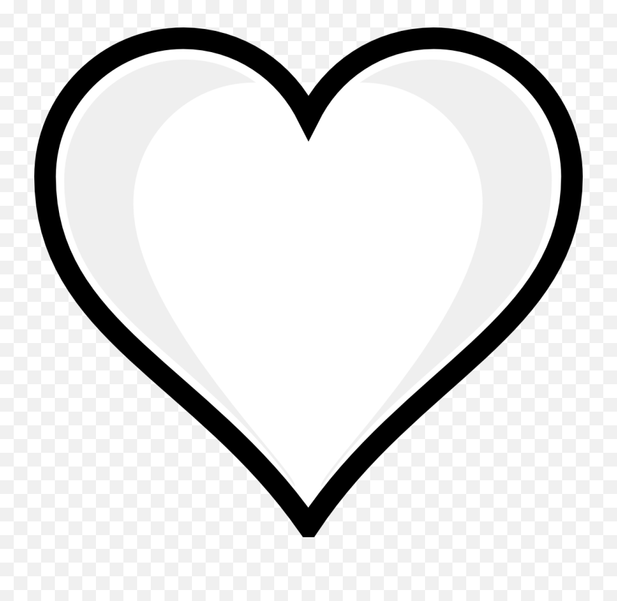 Heart Clipart Black And White - Instagram Heart Icons Png Emoji,Heart Clipart