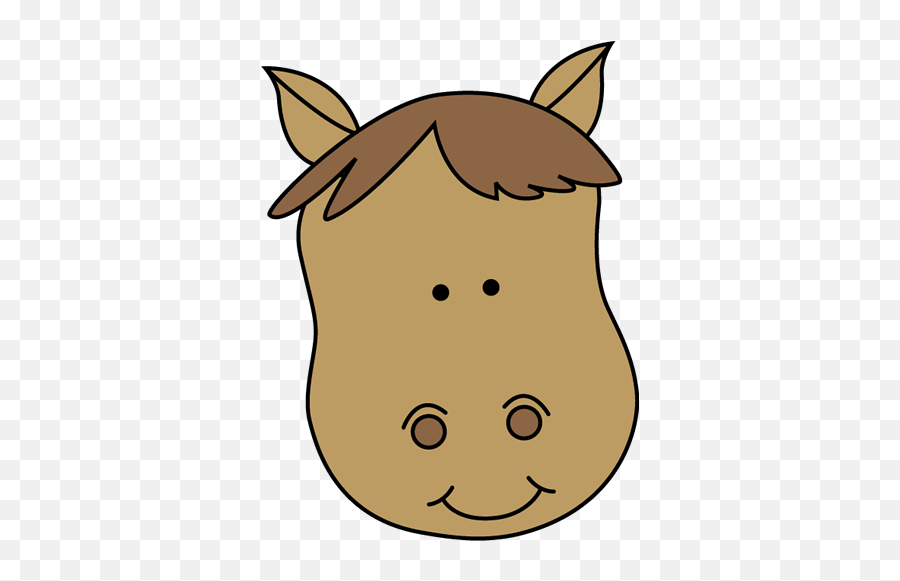 Horse Clip Art - Cartoon Horse Face Clip Art Emoji,Horse Clipart