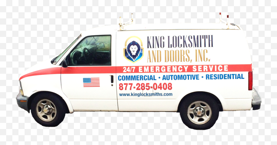 King Locksmith And Doors - Commercial Vehicle Emoji,Locksmith Logo