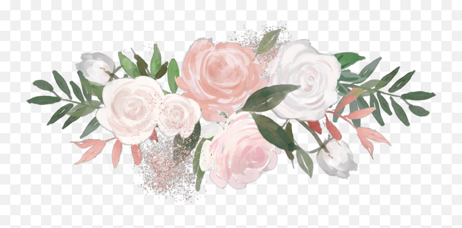 Flower Overlay Rose Aesthetic Painting Pink Green White Emoji,Pink Flowers Transparent