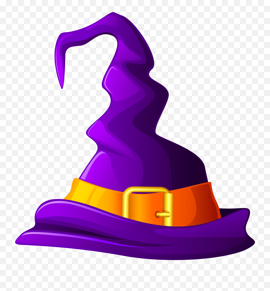 Purple Witch Hat Png Transparent Png - Transparent Background Witch Hat Clip Art Emoji,Witch Hat Png