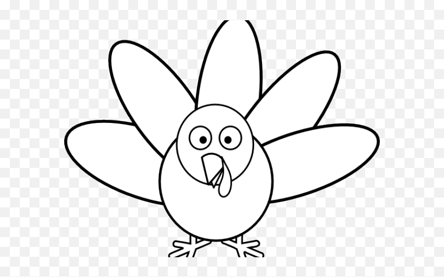 Turkey Bird Clipart Feather Template - Dot Emoji,Turkey Clipart Black And White