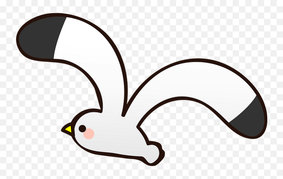 Seagull Bird Clipart Free Download Transparent Png Creazilla Emoji,Bird Clipart Black And White