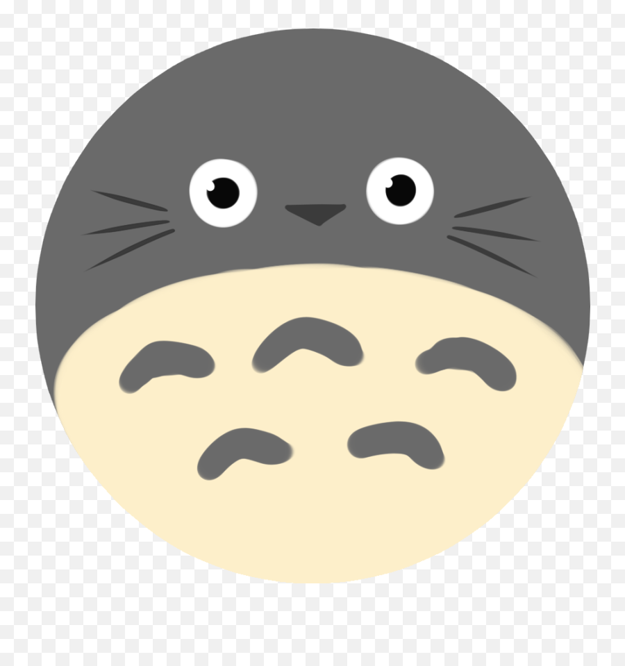 Download Totoro Totorobadge Ghiblimerch Ghibli Chapa Emoji,Totoro Transparent Background