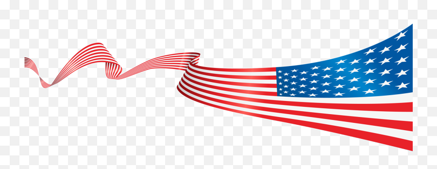 Clipart Banner American Flag Clipart Banner American Flag - Us Flag Ribbon Png Emoji,American Flag Clipart