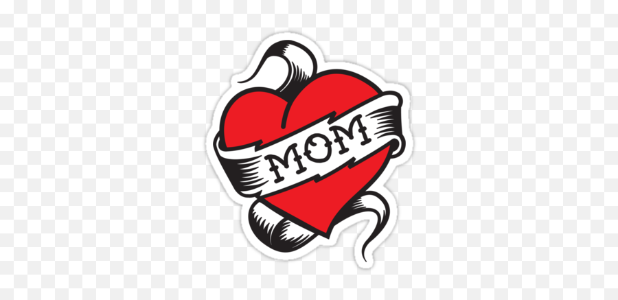 I Love Mom Heart Tattoo Png - Mom Heart Tattoo Png Emoji,Mom Png