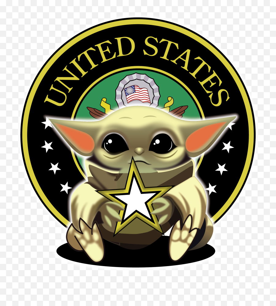 Baby Yoda Air Force Army Marine Corp - Cafe Emoji,Baby Yoda Png