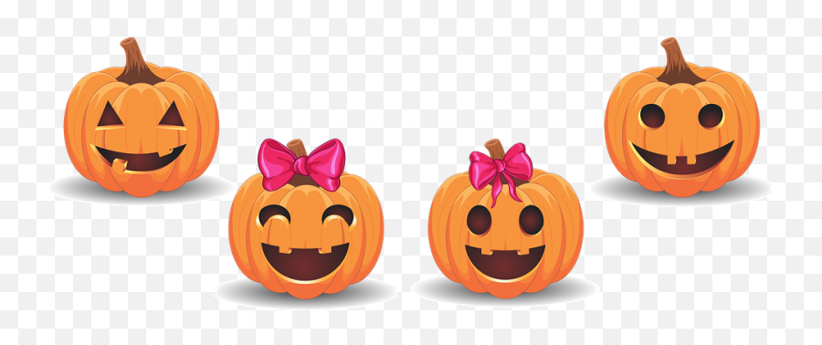 Free Photo Halloween Decoration Decor Pumpkins Carved - Halloweenská Dýn Kreslený Emoji,Pumpkin Carving Clipart
