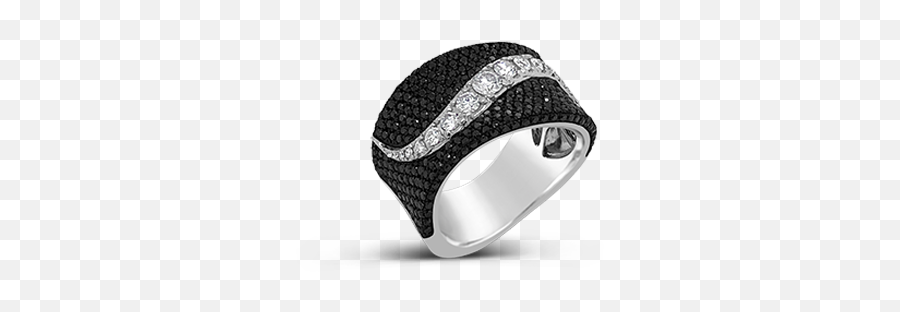 Black Diamond Swirl Design Ring U2013 Craiger Drake Designs Emoji,Swirl Design Png