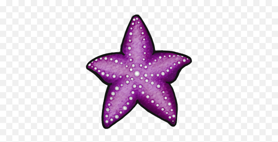 Colorful Seashell Clipart Png - Purple Starfish Png Emoji,Seashell Clipart Png