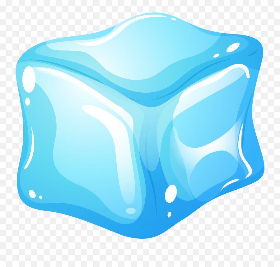 Ice Cube Blue Clip Art Web Clipart - Ice Clipart Png Emoji,Ice Png