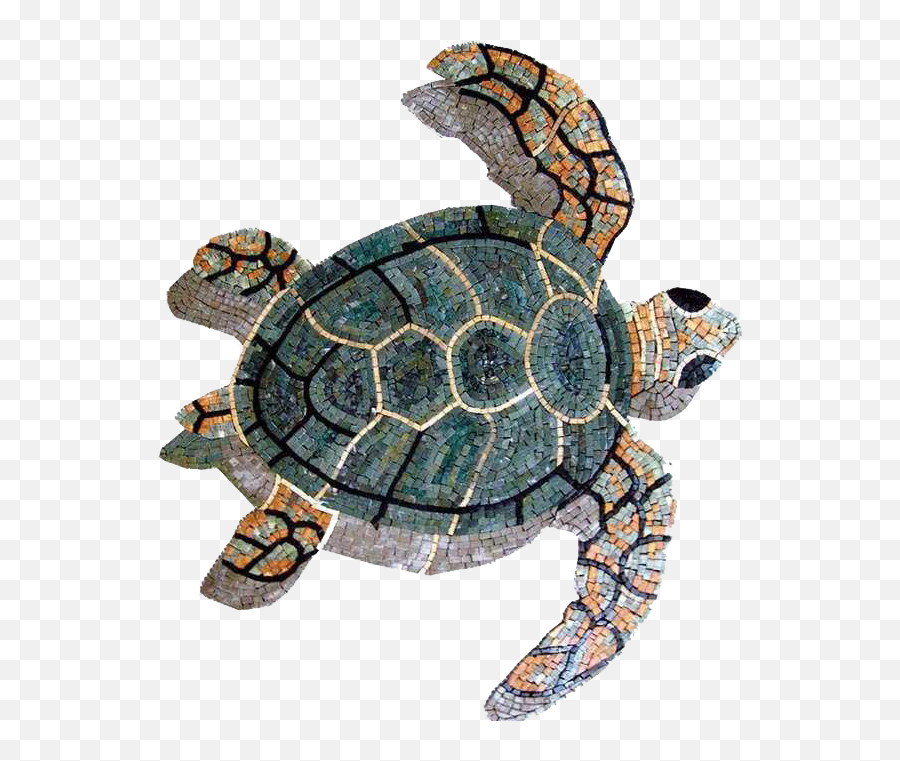 Sea Turtle Marble Mosaic Emoji,Marbles Clipart