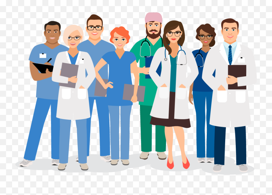 Cartoon Medical Staff - Clip Art Library Emoji,Staff Clipart
