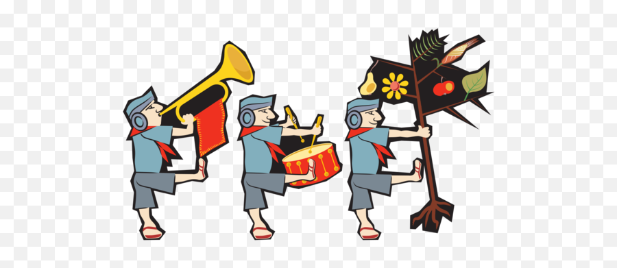 Graphic Design Art Fictional Character - Military Band Icon Png Emoji,Marching Band Clipart