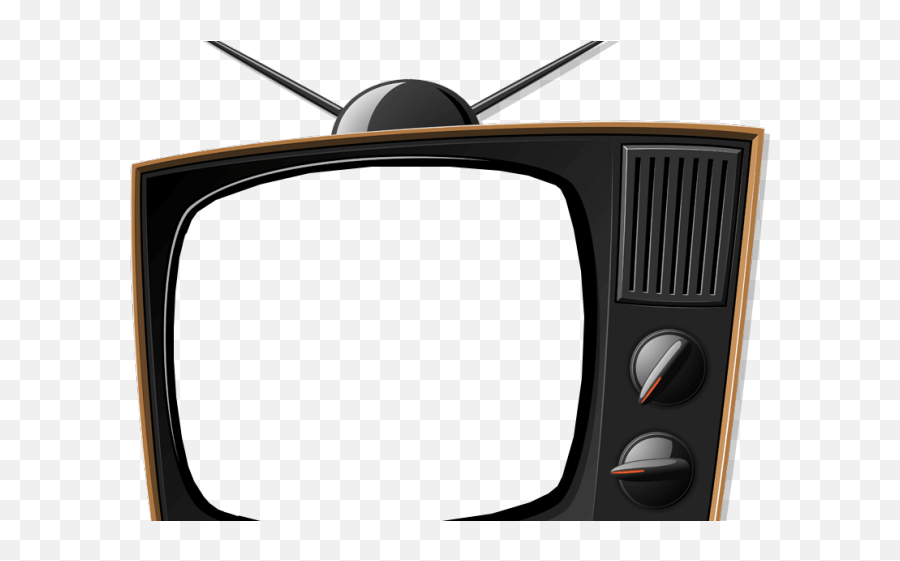 Download Hd Television Clipart Tv Ad - Television Old Tv Set Emoji,Tv Clipart