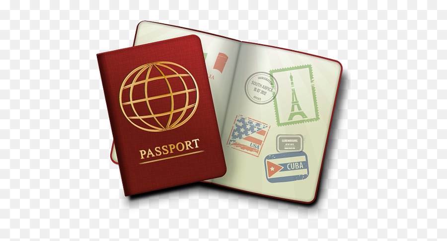 Passport Travel Clipart - Passport Icon Vector Png Emoji,Passport Clipart