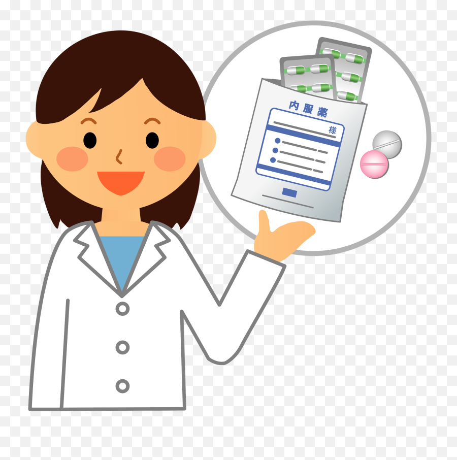 Pharmacist Is Explaining Clipart Free Download Transparent - Pharmacist Clipart Png Emoji,Pharmacy Clipart