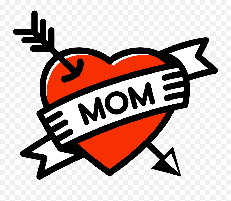 Free Heart Mom Tattoo 1186919 Png With Transparent Background - Portable Network Graphics Emoji,Tattoos Png