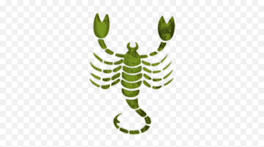 Green Scorpion Clipart - Calligraphy Scorpio Emoji,Scorpion Clipart