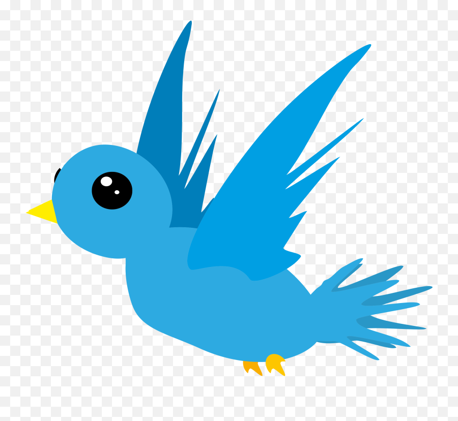 Twitter Bird Logo Png Transparent Background Posted By Sarah - Bird Flying Cartoon Png Emoji,Twitter Logo Png